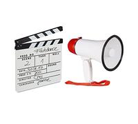 2-Piece Film Set, Megaphone Stadium, Film Flap White, Whisper Bag 10 Watt, Director's Flap Wood, Megaphone Ole Sound, Clapboard