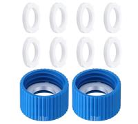 2 Piece Filtration Cleaning Coupling with Gasket Seal, Quick Install Water Filter Connector for Bottles, Hiking, Camping
