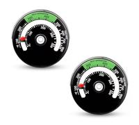 2-Piece Fireplace Oven Thermometer,Thermometer For Oven Pipe Wood Stove,Thermometer Magnet For Wood Stove,Magnetic Thermometer For Burner And Log Chimney Pipe Fireplace,0-500℃/100~900℃