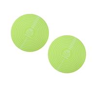 2 Piece Flexible Round Silicone Baking Mat Nonslip Dough Rolling Cake Pad for Kitchen Cooking and Food Preparation Cake Turntable Silicone Pad