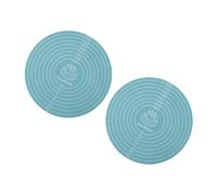 2 Piece Flexible Round Silicone Baking Mat Nonslip Dough Rolling Cake Pad for Kitchen Cooking and Food Preparation Round Silicone Pastry Mat