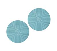2 Piece Flexible Round Silicone Baking Mat Nonslip Dough Rolling Cake Pad for Kitchen Cooking and Food Preparation Round Silicone Pastry Mat