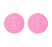 2 Piece Flexible Round Silicone Baking Mat Nonslip Dough Rolling Cake Pad for Kitchen Cooking and Food Preparation Cake Turntable Silicone Pad