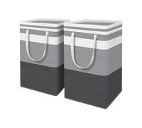 2 Piece Foldable Cloth Laundry Hamper 75L Practical Carrying Handles Space Saving Storage Solution for Bedroom Travel Friendly Foldable Laundry Bag