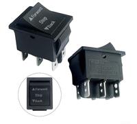 2 Piece Forward Reverse Switch Set for Ride On Cars Operating on 6V 12V 24V Systems On Off On Style Rocker Switch for Electric Ride On Vehicles (Forward stop back)