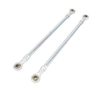 2 Piece Go Kart Steering Tie Rod Kit, 295mm Steel Alloy Adjustable Shaft Rods for ATV Drift Trike, 8mm
