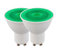 2-Piece GU10 LED Spotlight Bulb Green Red Yellow Orange Color 220-240V 5W Decorative Night Light KTV Nightbar Bulb Music Room