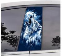 2 Piece HD Vinyl Car Sticker and Decals, Waterproof Sun Protection Scratch Protector for The B Column Sticker Durable Car Accessories (A-03,one Size)