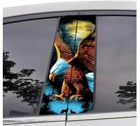 2 Piece HD Vinyl Car Sticker and Decals, Waterproof Sun Protection Scratch Protector for The B Column Sticker Durable Car Accessories (A-01,one Size)