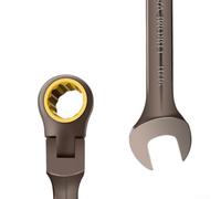 2-Piece Head for Stubby Ratcheting Combination Wrench Set 8-11mm Metric 72-Tooth Chrome Vanadium Steel with Nickel Plating for Tight Spaces and Automotive(8MM)