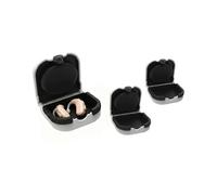 2-Piece Hearing Aid Storage Case Protective Carrying Boxes for Travel