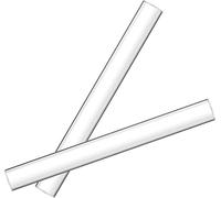 2-Piece Hollow Ultra Smooth Clay Rollers - Solid Acrylic Tube Rolling Pin for Art, Craft & Polymer Clay
