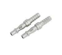 Neilsen Air Line Fittings Hose Compressor Tool Connector 3/8" Bsp 2Pc Hose Barb