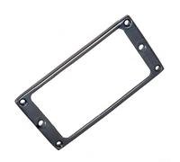 2 Piece Humbucker Pickup Surround Ring for Electric Guitar Fits 92mm x 46mm External Dimensions 4mm Depth Alloy Steel Construction (Black)