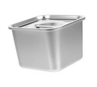 2 Piece inless Steel Se Conters with Lids Versatile Square Sto Jars for Ses and Ingrents Ideal Kitchen for Freshness and For