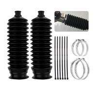 2 Piece Inner Tie Rod Case Set with Cable Ties and Clamps, Thickened Silicone Bracket and Pinion Boot for Steering Components, Durable, Dust-Resistant, Car Accessories