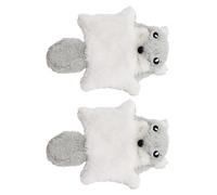 2 Piece Interactive Cat Plush Squirrel Teaser Toy Stimulate the curiosity of the active cat teething time and play with crinkle paper sounds