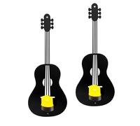 2-Piece Iron Guitar Candle Holder - Iron Candle Holders Wall Art Decoration for Home Decoration Table Office Dorm Apartment Restaurant Country House