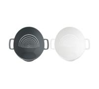 2 Piece Kitchen Colander, Strainer Set, 2 in 1 for Washing, Cleaning, Straining Fruits, Vegetables, Pasta and Various Food Items.