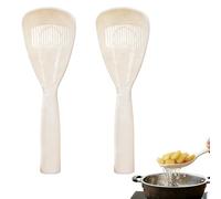 2-Piece Kitchen Spoon Set: Rice Scoop & Drain Spoon - Food-Grade, Heat Resistant for Cooking, Draining Pasta, Washing Rice & Salad Prep