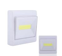 2 Piece LED Night Light Wall Light LED Night Lamp Indoor Stair Lights with a Press Type Switch for Stair Hallway Closet