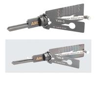 2-Piece Lock Pick for Yale-5 Yale-6 Locksmith Tool for YaleLocks, 2 in 1 Lock Picking and Decoder Tool, UK Door LockPick Kit