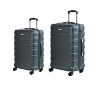 2 Piece Luggage Set 20 Inch Carry & 28 Inch Large Suitcase, Lightweight Hard Shell Travel Case with Spinner Wheels, 3 Digit Combination Lock, Durable ABS Suitcases (Dark Green, CABIN 20" + LARGE 28")