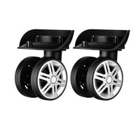 2-Piece Luggage Wheels Replacement Kit - 9.8x6cm Heavy Duty Quiet Spinner, Trunk Bag Roller Wheels Spare Part Kit for Vacation School Airplane Repair Carrying Makeup Case Trunk