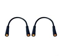 2 Piece M8 3-PIN Waterproof Female-Female Extension Wire for eBike Lighting Power Loops and Battery Interface Wiring