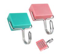 2 Piece Magnetic Refrigerator Hooks for Kitchen Utensils, Hanging Calendars, Towels and More - Strong Portable Magnet