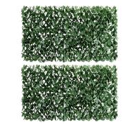 2 Piece Maple Leaf Willow Fence 1M X 2M Decorative Privacy Screening For Gardens Patios Balconies Fences And Outdoor Walls