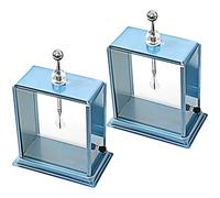 2-Piece Metal & Glass Foil Electroscope Set Physics Static Electricity Lab Demonstration Equipment Foil Experiment Electricity Equipment Educational Tools Classroom Science Teachers Metal Glass