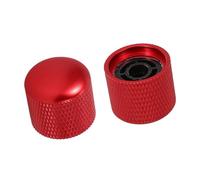 2 Piece Metal Volume Knob For Electric Guitar And Bass Tone Control Accessories Red Guitar Knobs For Adult Beginners