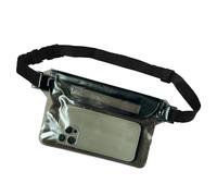 2 Piece Mobile Phone Bag - Waterproof Mobile Phone Bag | For Beach Accessories 3 Layers, Outdoor Rafting Case High Capacity Large Small, 2pcs Black, riferimento alla descrizione, Please refer to
