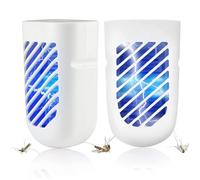 2 Piece Mosquito Repellent Indoor Plug In, Electric Fly Zapper UV Fly Killer Plug and Play, Insect Repeller Insect Trap Lamp, Kids & Pets Safe