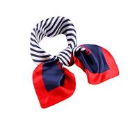 2-Piece Nautical Scarf, Red Blue White Square Scarf, Nautical Sailor Costume Accessories, Suitable for Prom, Party, Cosplay and Celebration