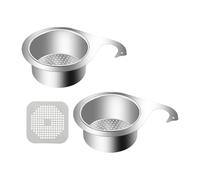 2 Piece Of Swan-Shaped Stainless Steel Filter Basket, 1 Piece Of Gray Drain Piece, Kitchen Sink Drain Basket, Leftover Food Filter Sink, Multi-Functional Drain Basket
