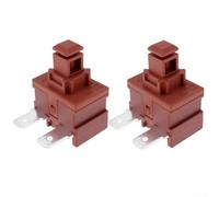 2-Piece On/Off Power Button Switch Replacement For Miele C1, C2 & C3 Vacuum Cleaners - Compatible with C1/C2/C3 Series Household Vacuum Cleaner Accessories