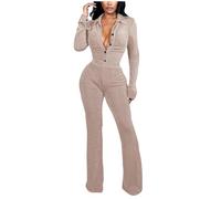 2 Piece Outfit for Women UK Outdoors Casual Elegant Solid Color Lapel Collar Zip Up Tops and Loose Cozy Pockets Trousers Sets Ladies Stylish 2 Piece Outfit Suit for Four Seasons