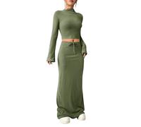 2 Piece Outfits Women Skirt Set, Coord Sets For Women Uk Sexy Slim Fit