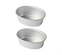 2 Piece Oval Cheesecake for Mold Aluminium Non Baking Pan for Pound Cake Banana Bread 30x23x11cm