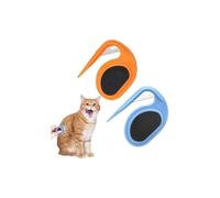 2-Piece Pet Dematting Comb Set, Blue/Orange Grooming Tool for Long-Haired Cats & Dogs, Effective Mat Breaker & Detangler Brush for Removing Knots, Mats & Tangles