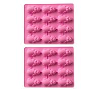 2-Piece Pig Mold, Cute Mold, Silicone Baking Mold, High-Temperature Resistant Mold, Can Make Chocolate, Jelly, Dessert