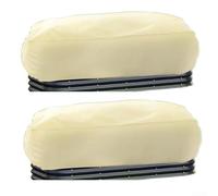 2-Piece Plant Covers with Drawstring 126x61x50cm, Frost Shields Winter Insulation Elasticated Opening Square Pla-nter(beige)