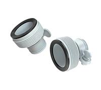 2 Piece Pool Hose Adapter, Pool Hose Adapter Set, 1.5 Inch Pools Hose Conversion Adapter, Filter Pumps and Salt Water System Hose Adapter Type B Hose Connector for Screwing for Intex Pool