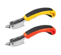 2-Piece Portable Nail Lifter, Staple Removal Tool, Furniture Nail Lifter, Suitable for Disassembling T-Shaped Nail and U-Shaped Nail (Yellow, Orange).
