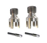 2 Piece Portable Pipes Threading Set for Professional Use 1/2Inch 3/4In Pipes with Corrosions Resistant Design Lightweight Plumbing Threading Tool Carbon Steel