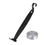 2 Piece Pottery Trimming Tool Set with Rotating Steel Head and Dual Purpose Tips for Precision Clay Shaping and Refining