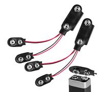 2 Piece PP3 to PP9 Battery Adapter High-Quality Plastic Construction for Vintage Transistor Radios Stable Current Supply Durable and Easy to Install a Must-Have Accessory for Vintage Radio Enthusiasts