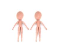 2 Piece Pre-Made Felt Body Frames 7cm to Make Fairies, Mummies, Gnomes, Aliens Easier - Needle Felting Supplies